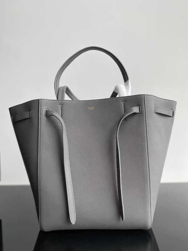 Replica Fashion Celine Cheap Cabags Phantom Dark Gray Handbags High Quality